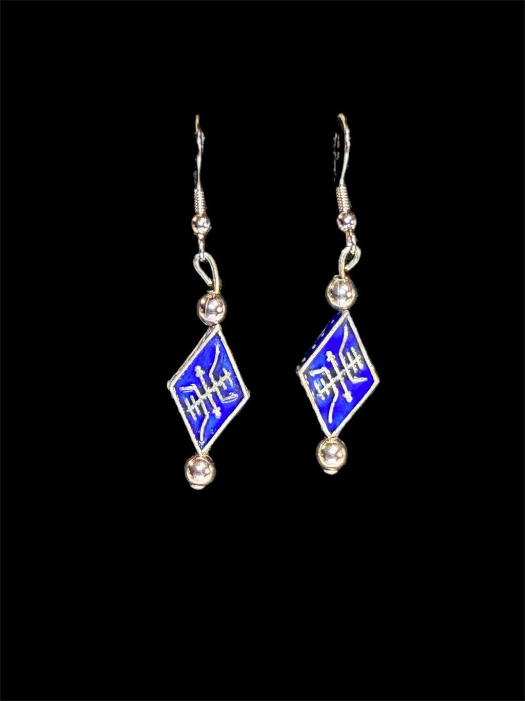 BLUE & SILVER EARRINGS