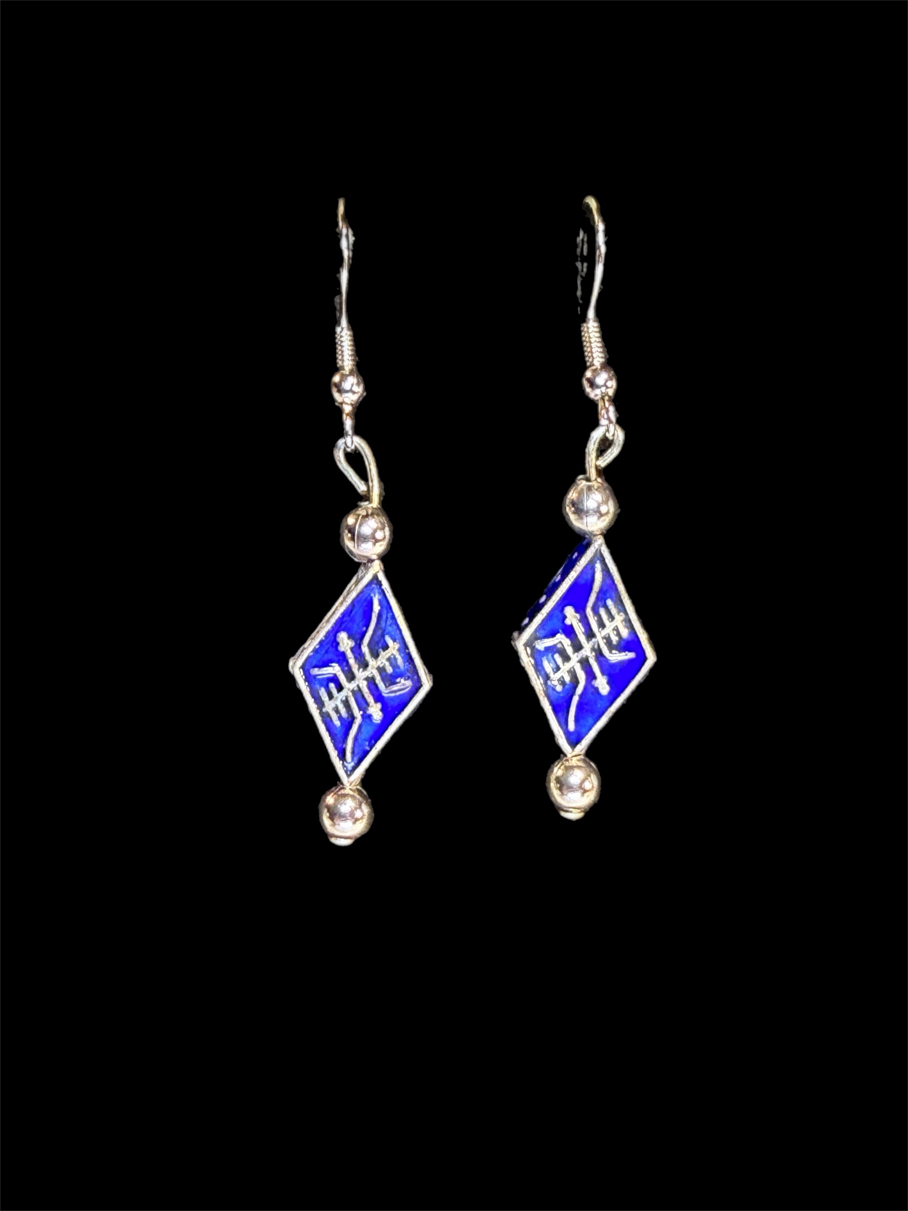BLUE & SILVER EARRINGS