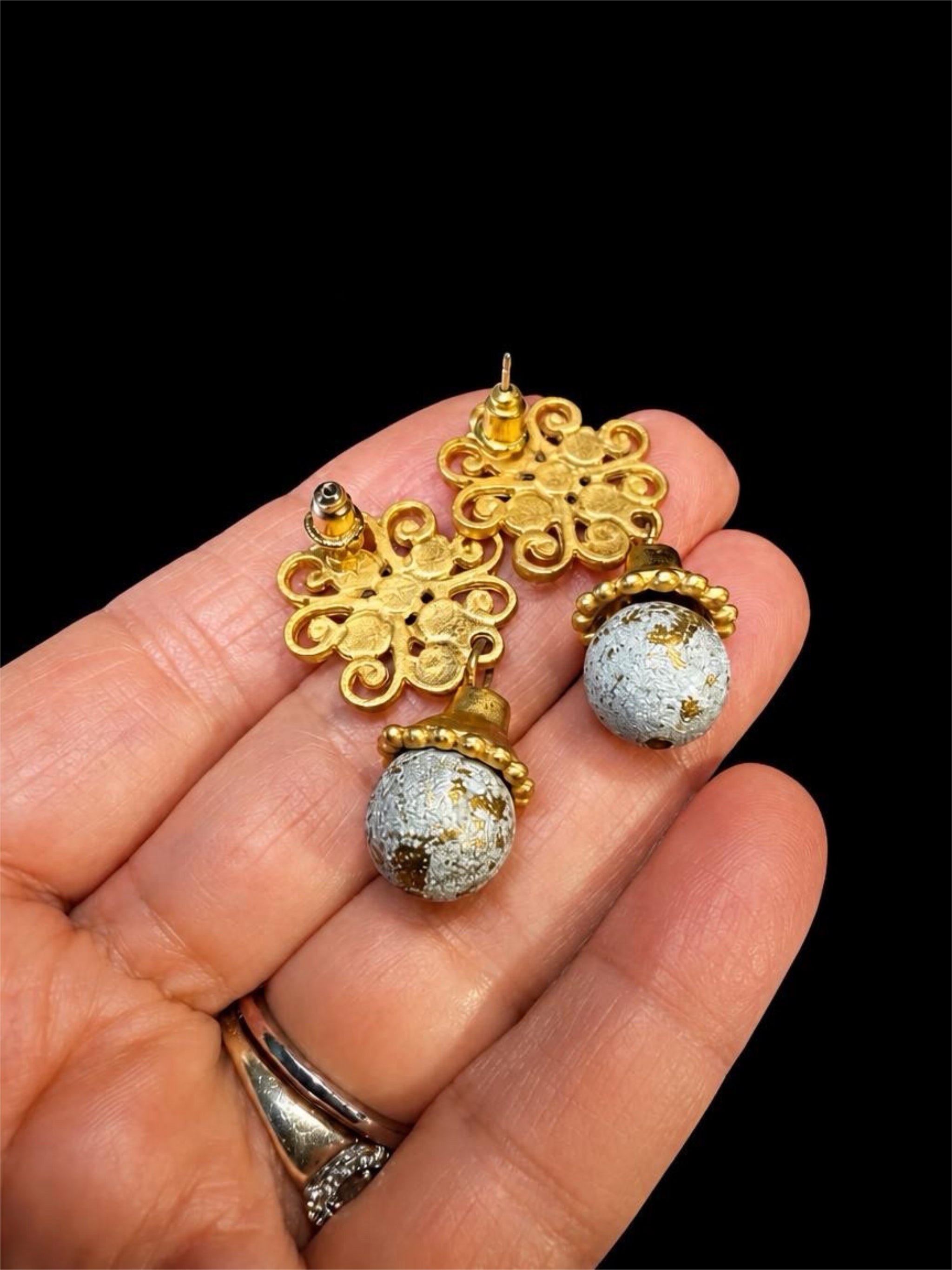 GOLD DANGLE EARRINGS