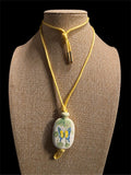 1970'S AVON "TENDER BUTTERFLY" PORCELAIN NECKLACE