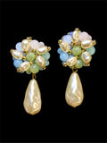 VINTAGE PEARL & BEADED EARRINGS