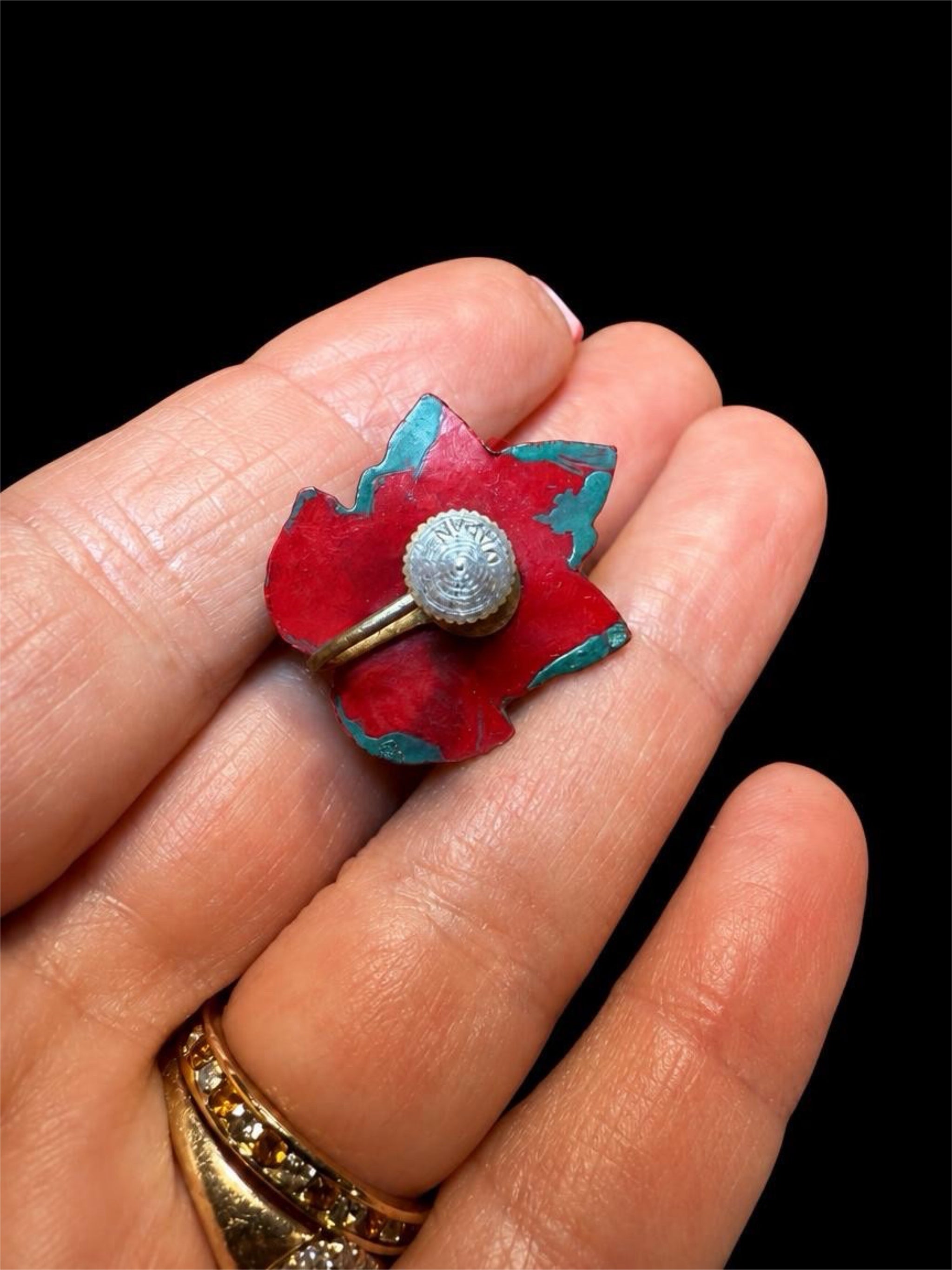 VINTAGE JAPANESE ROSE EARRINGS