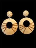 WOOD & COPPER EARRINGS