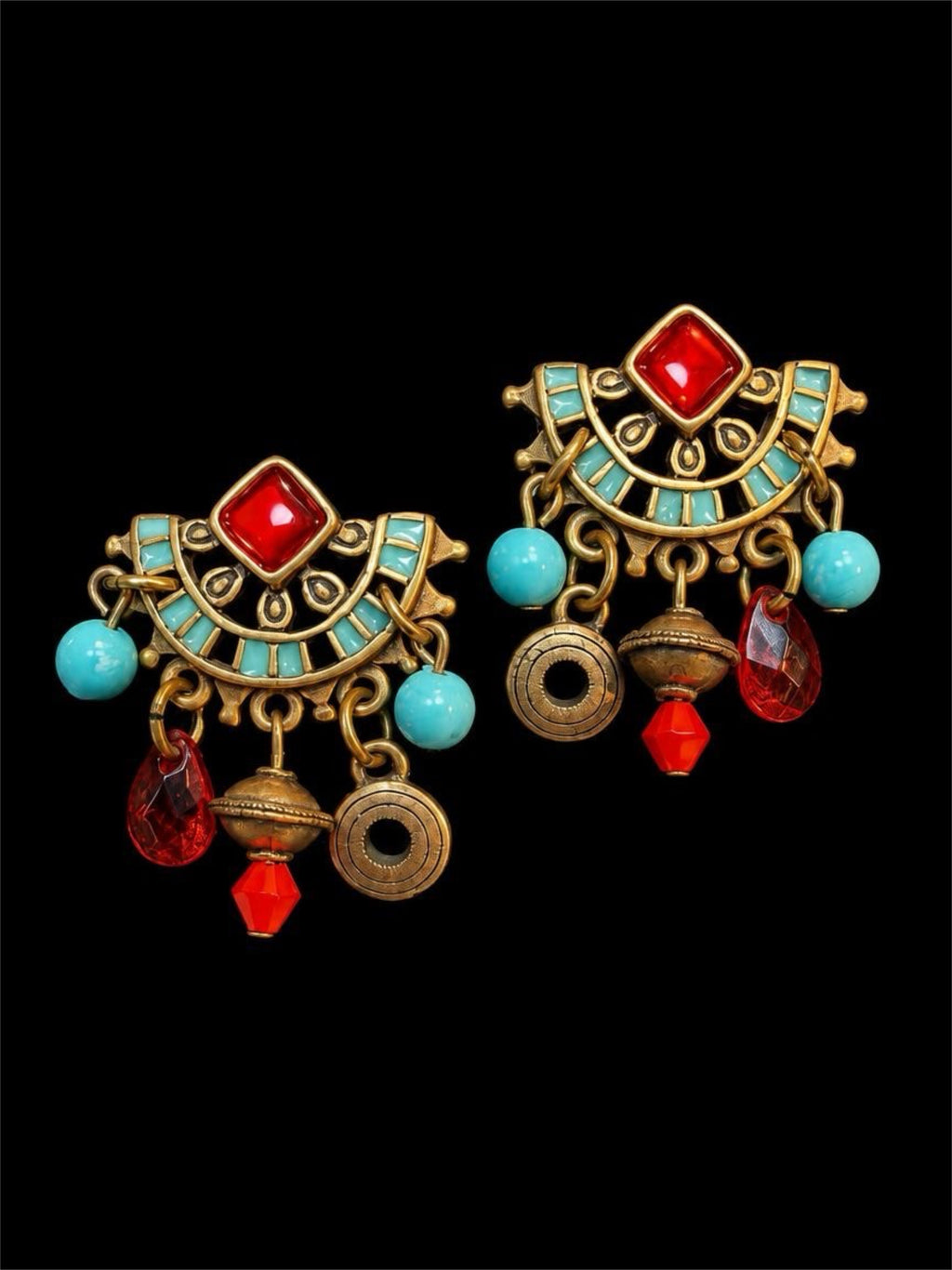CHICOS DANGLE CHARM EARRINGS