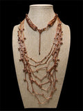 PREMIER DESIGNS COPPER COLORED METAL NECKLACE
