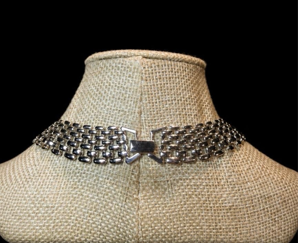 NEPIER SILVER MESH NECKLACE