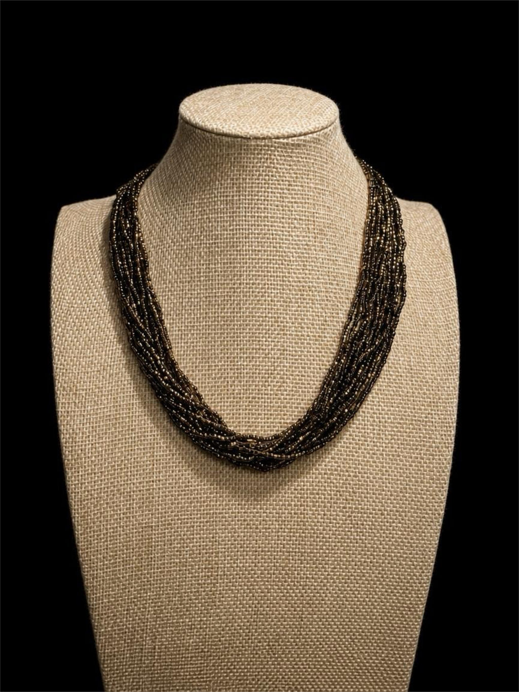 MULTI-STRAND SEED BEAD NECKLACE