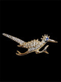 SILVER ROADRUNNER BROOCH