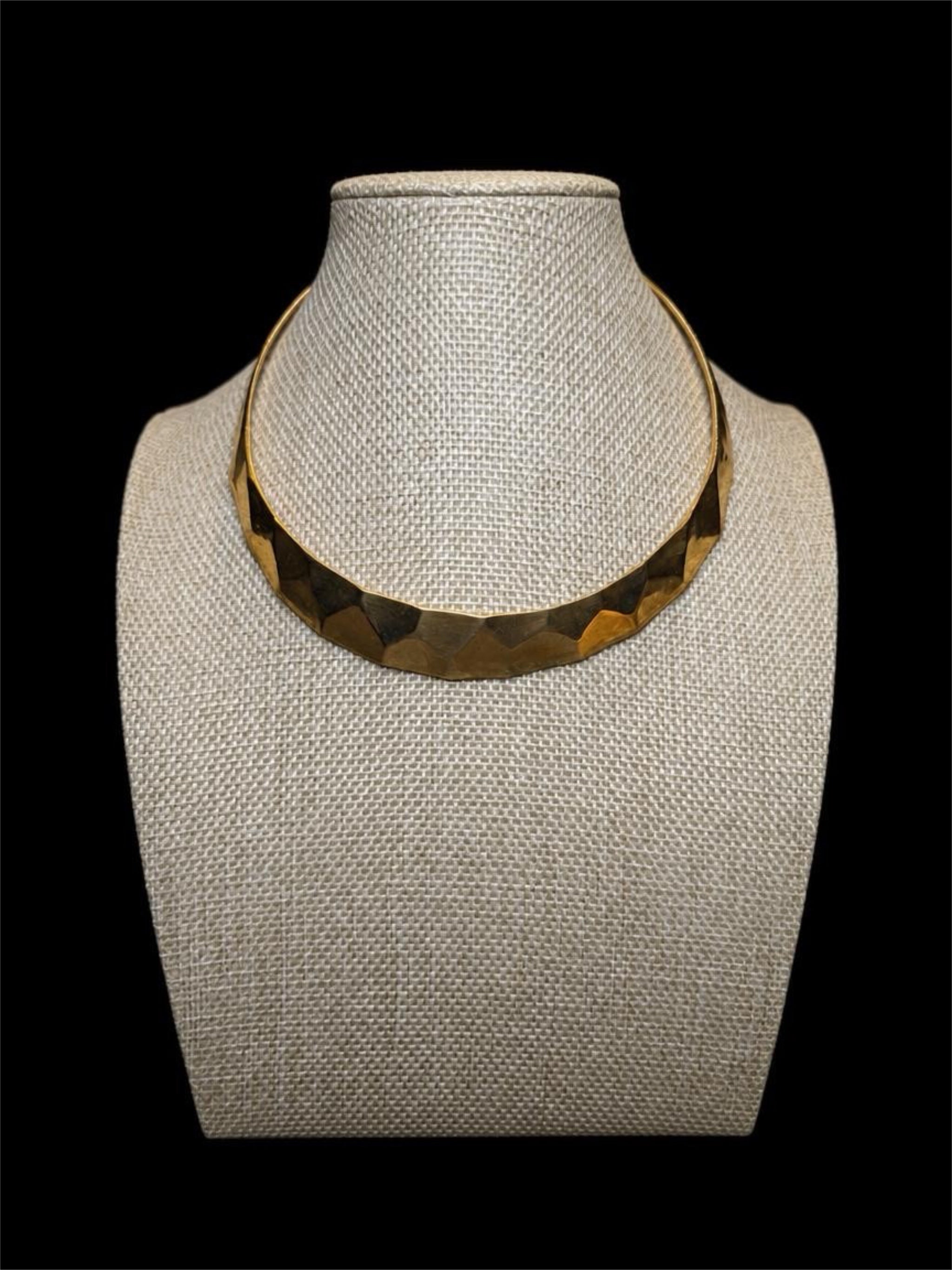 BRASS CHOCKER NECKLACE