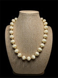 JAPANESE CREAM COLORED BEADED NECKLACE