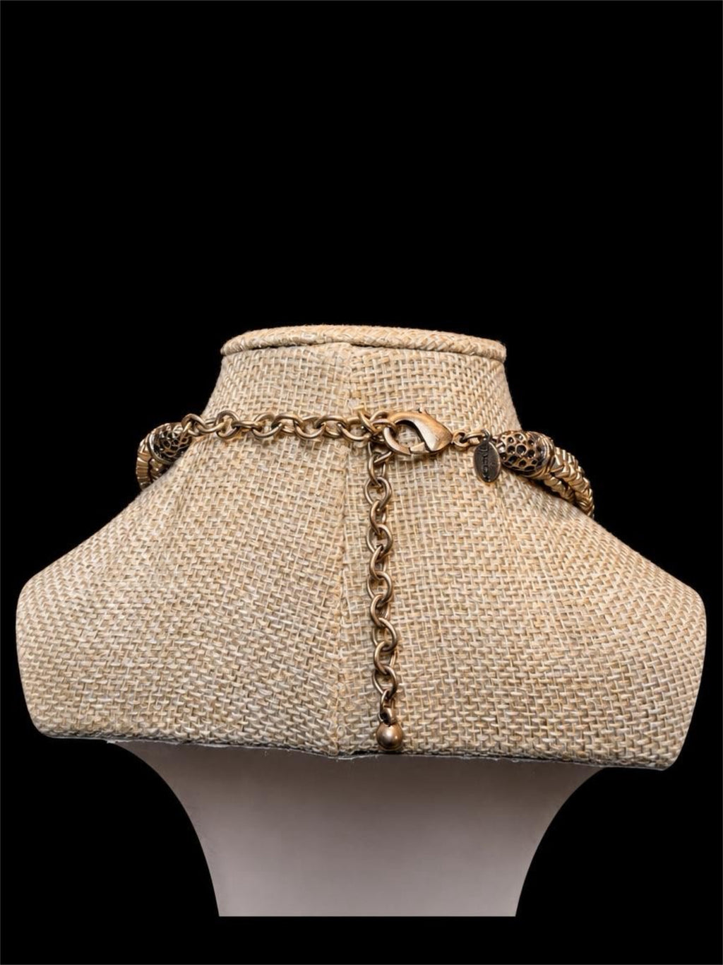 CHICOS METAL BEADED NECKLACE