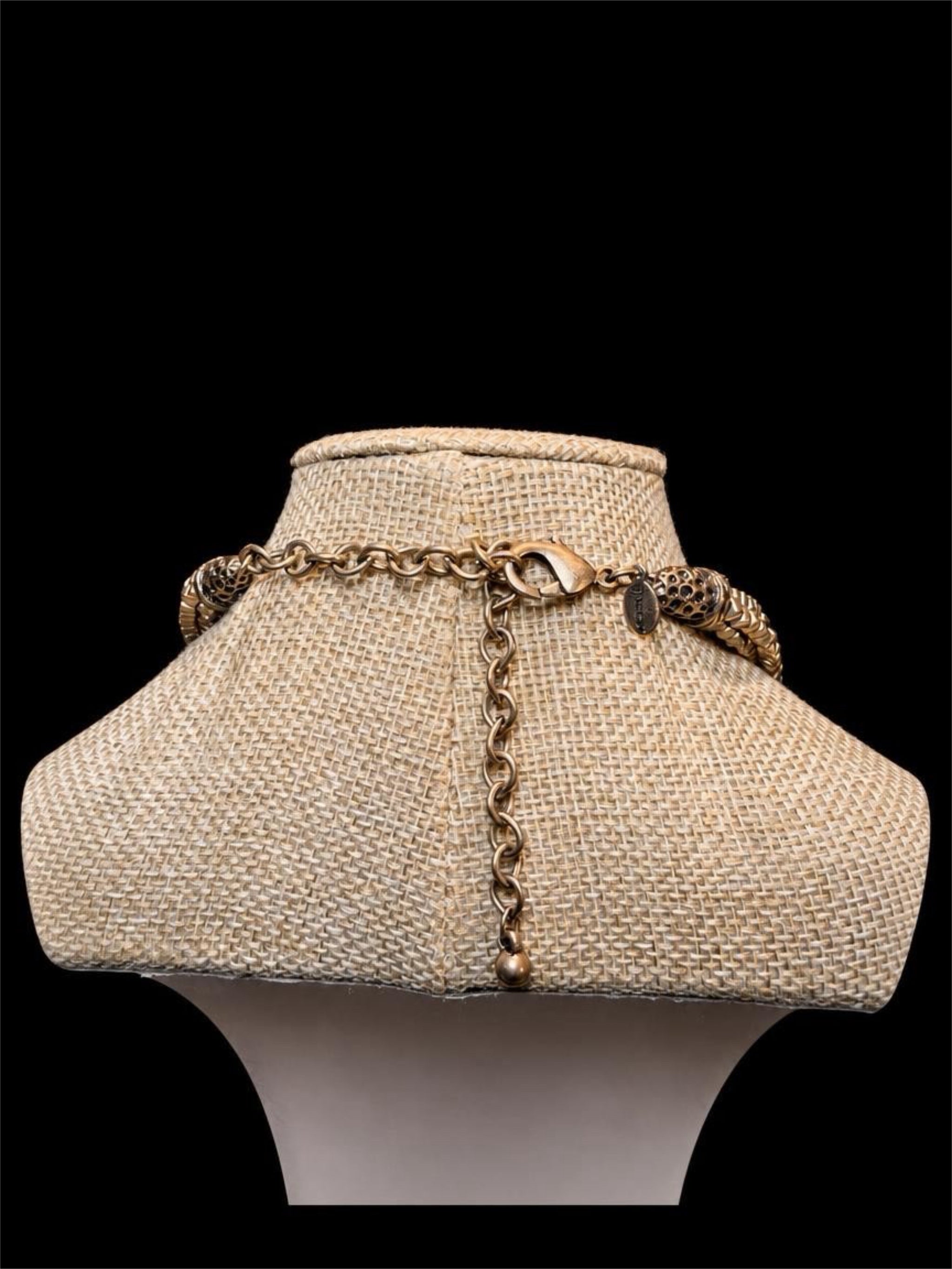 CHICOS METAL BEADED NECKLACE