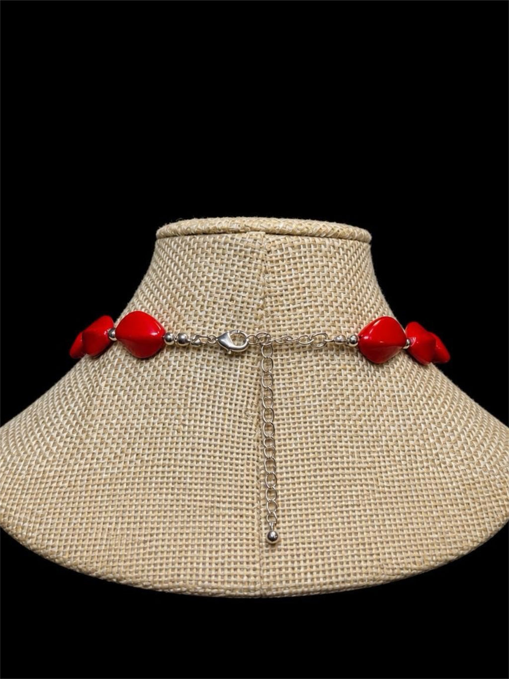 RED BEADED NECKLACE