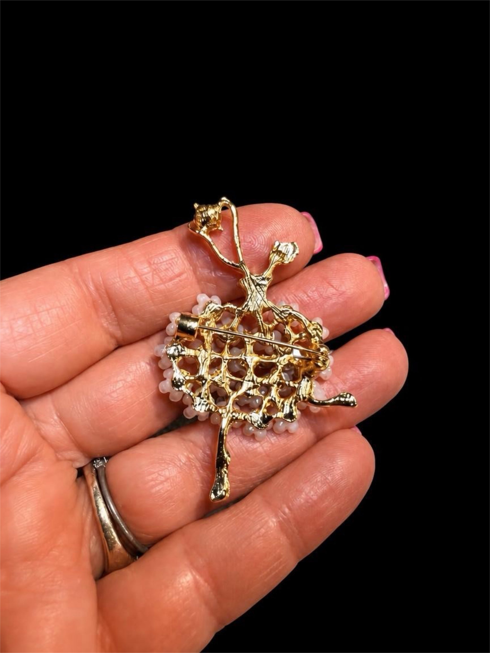 RHINESTONE DANCER BROOCH
