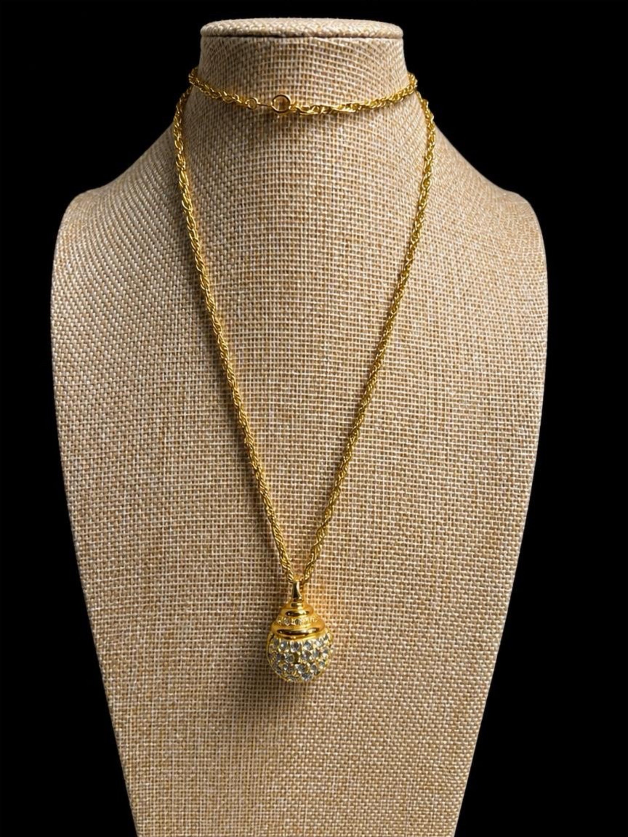 PAVE' RHINESTONE BALL NECKLACE