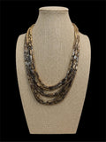 CHICOS METAL BEADED NECKLACE