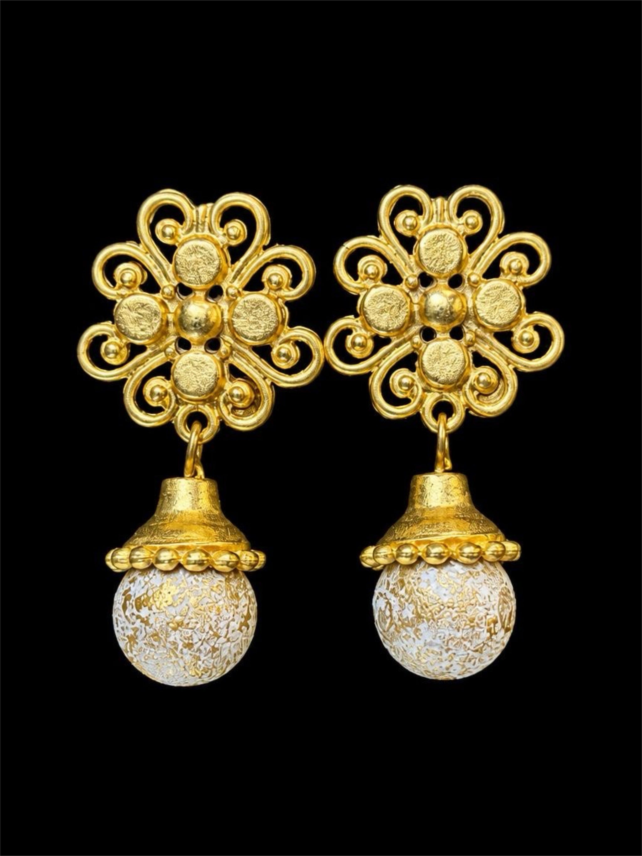 GOLD DANGLE EARRINGS
