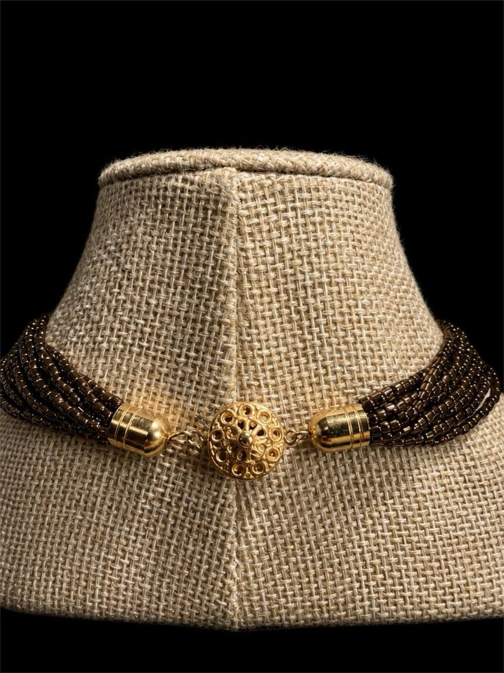 MULTI-STRAND SEED BEAD NECKLACE