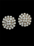 VINTAGE RHINESTONE CLUSTER EARRINGS