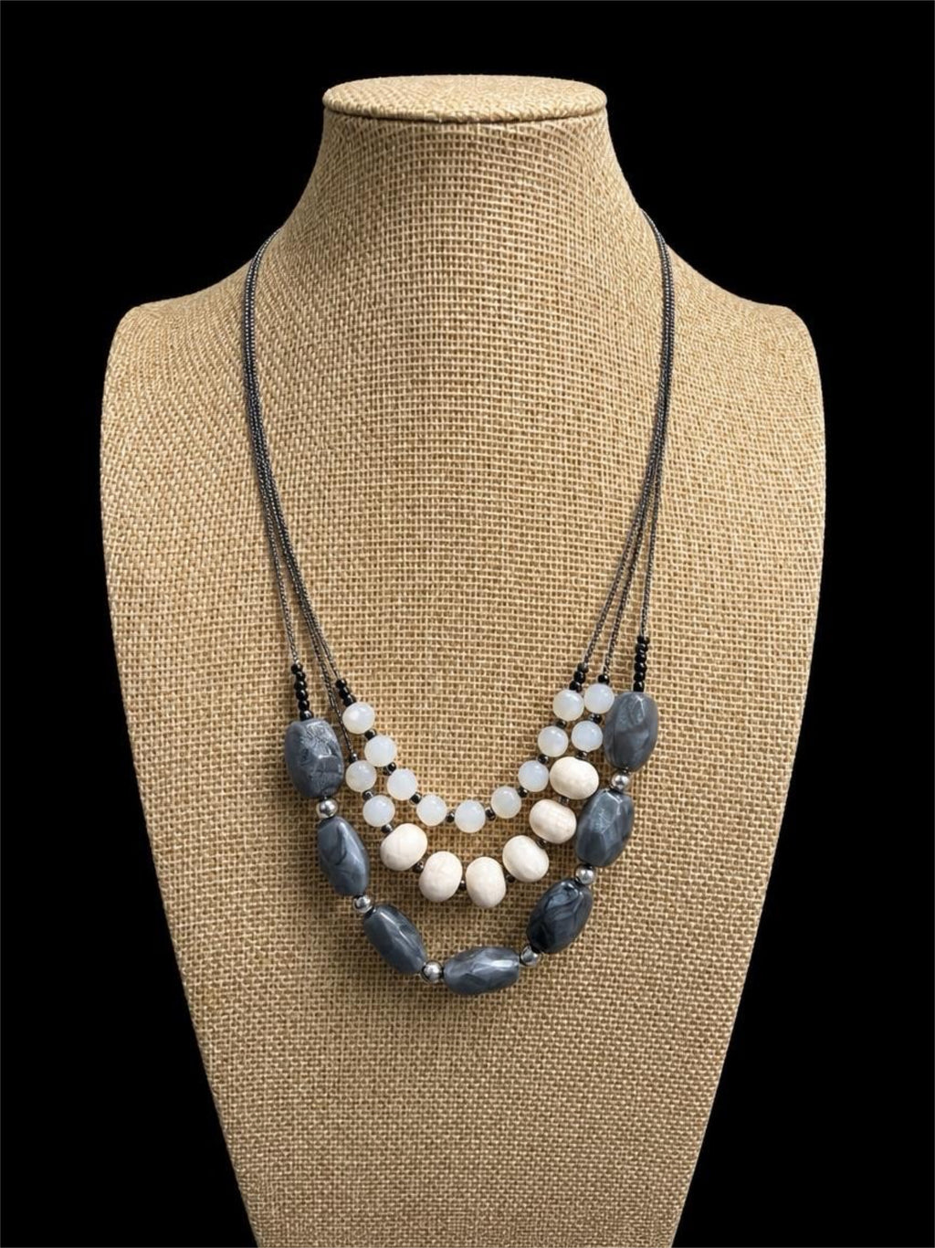 LOFT MULTI-STRAND BEADED NECKLACE