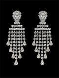 VINTAGE GLASS DANGLE EARRINGS