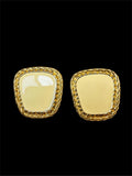 AVON GOLD & ENAMEL EARRINGS