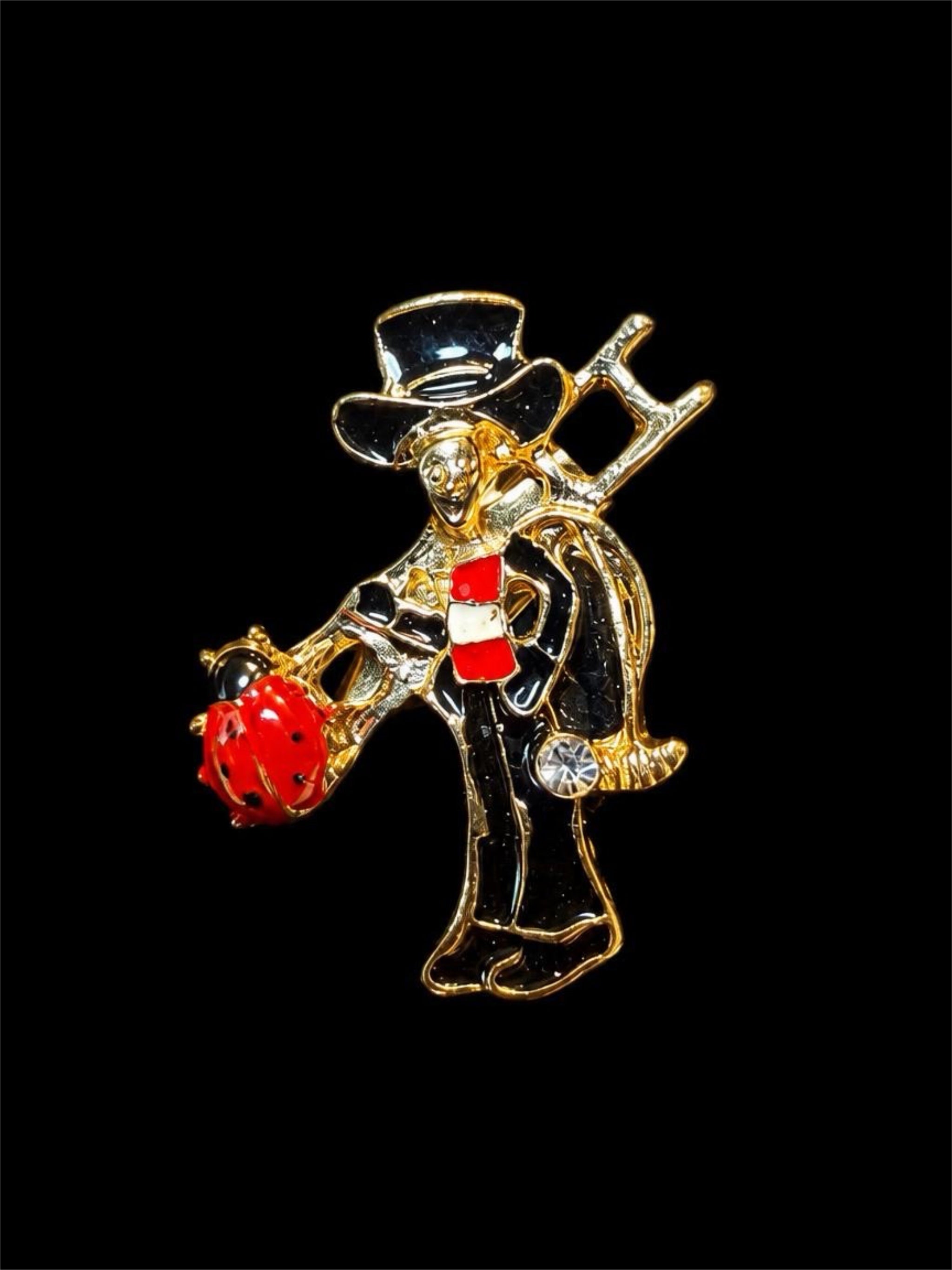 CHIMNEY SWEEP BROOCH