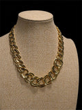 GOLD TONE CHUNKY CHAIN LINK NECKLACE