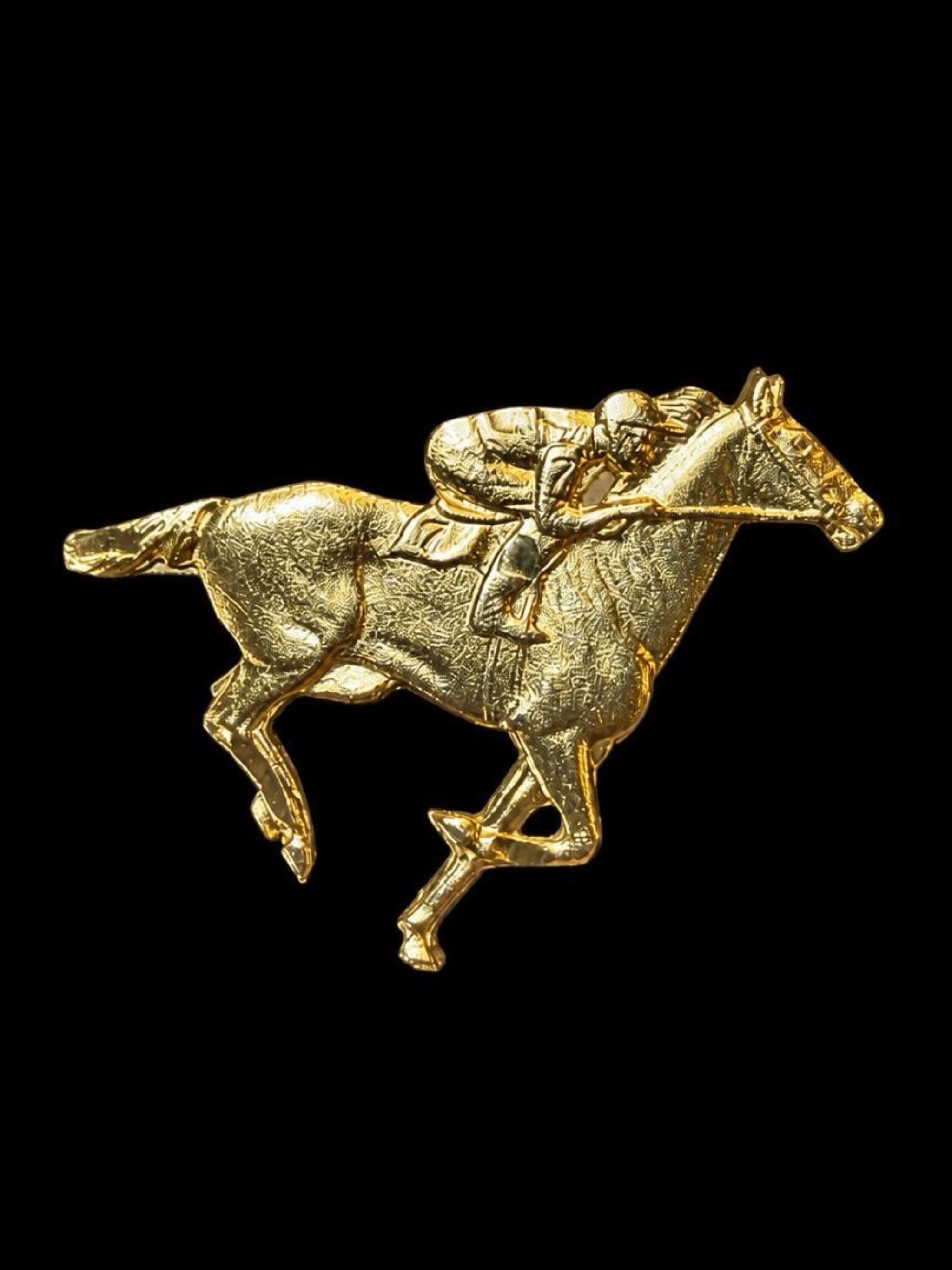 RACE HORSE BROOCH