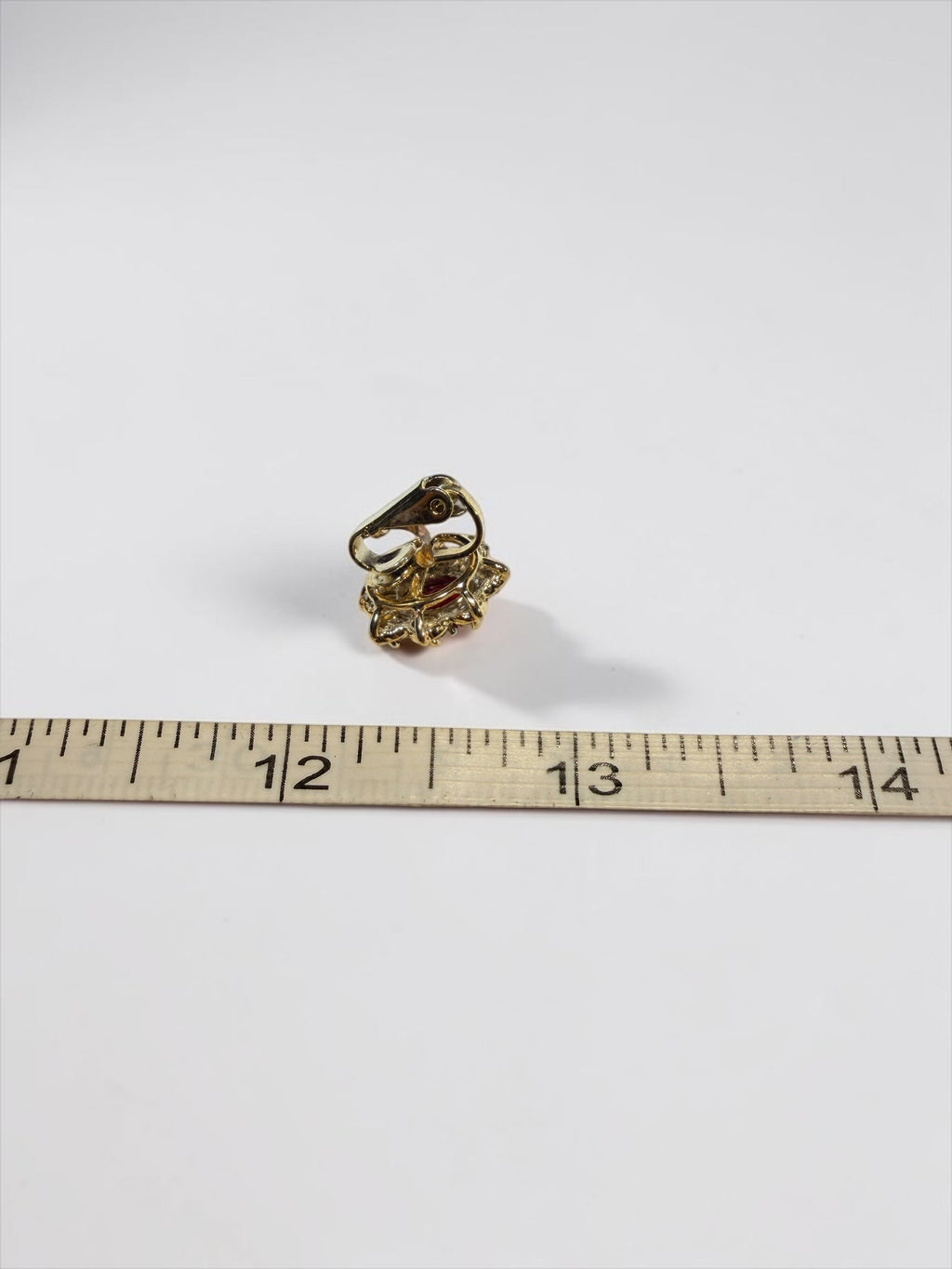 RED RHINESTONE EARRINGS