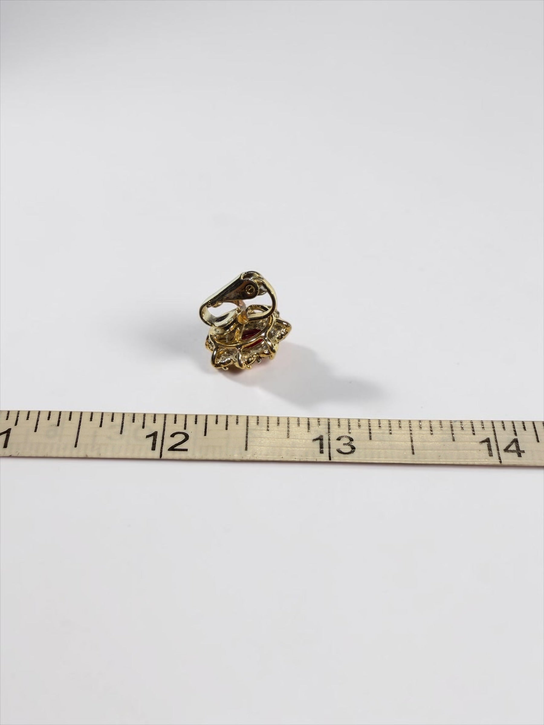RED RHINESTONE EARRINGS