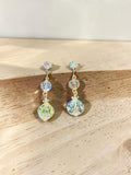 VINTAGE AB GLASS EARRINGS