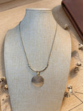 LIA SOPHIA HAMMERED PENDANT NECKLACE