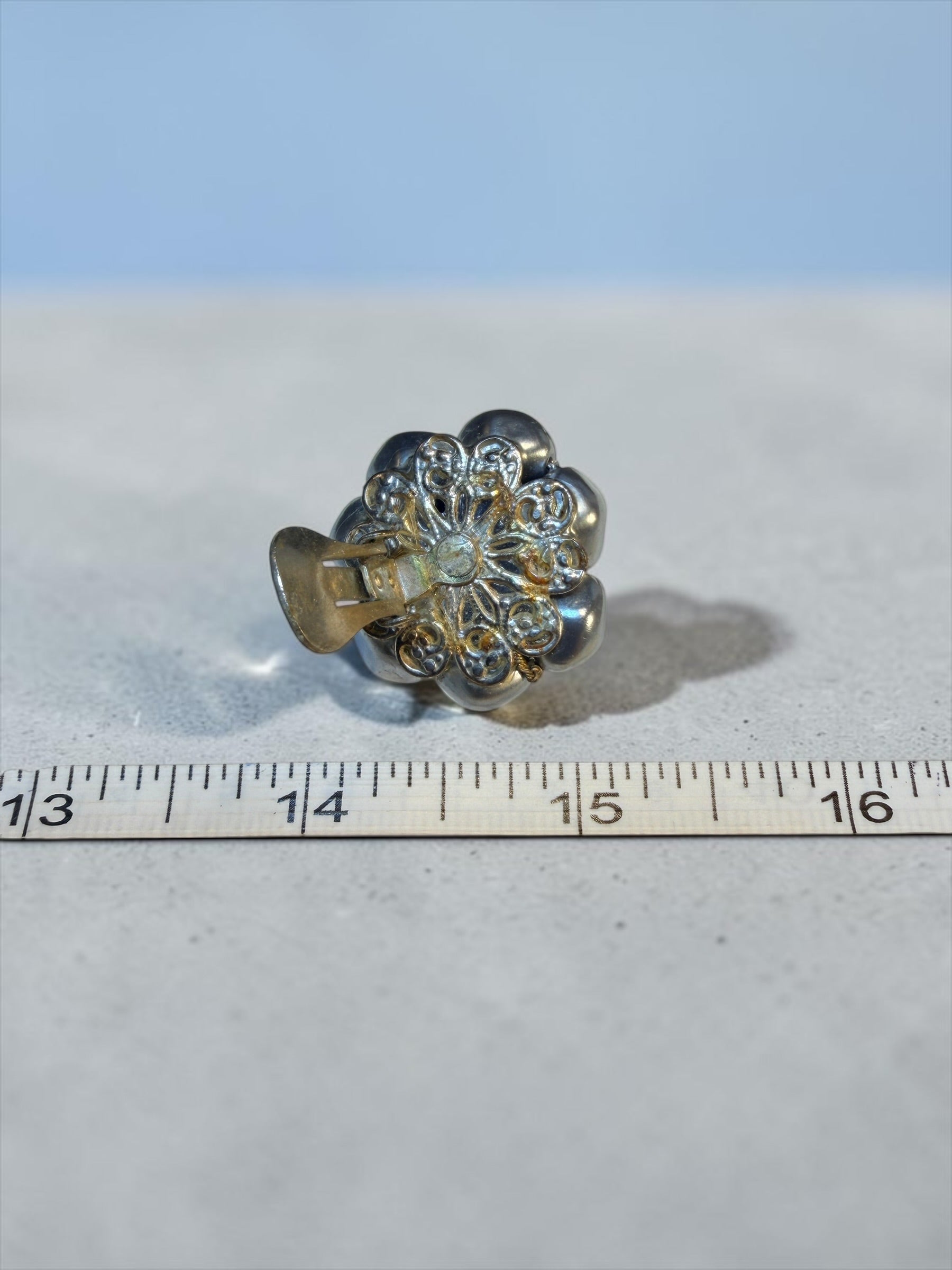 VINTAGE BLUE & GREY EARRINGS