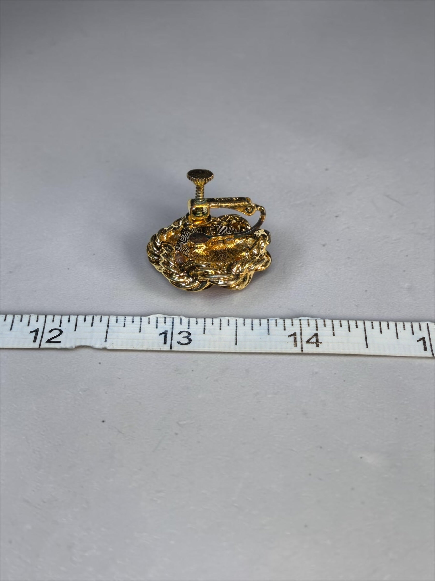 NAPIER GOLD & PEARL EARRINGS