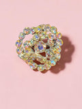 VINTAGE RHINESTONE BROOCH