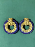 VINTAGE LARGE DOOR KNOCKER EARRINGS