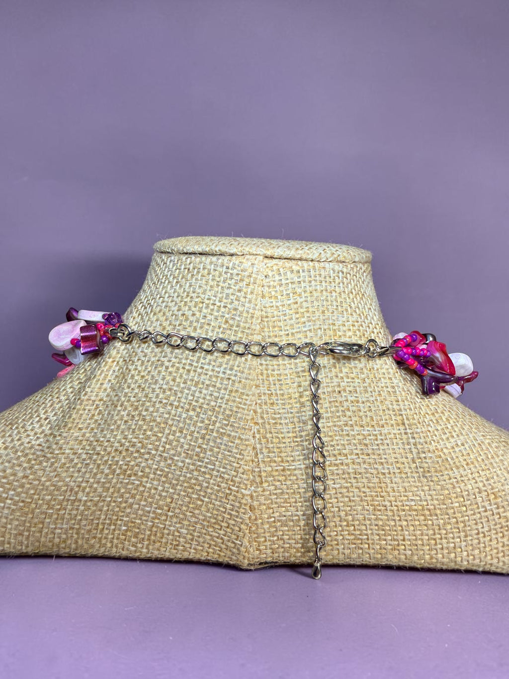 RED, PINK & PURPLE NECKLACE