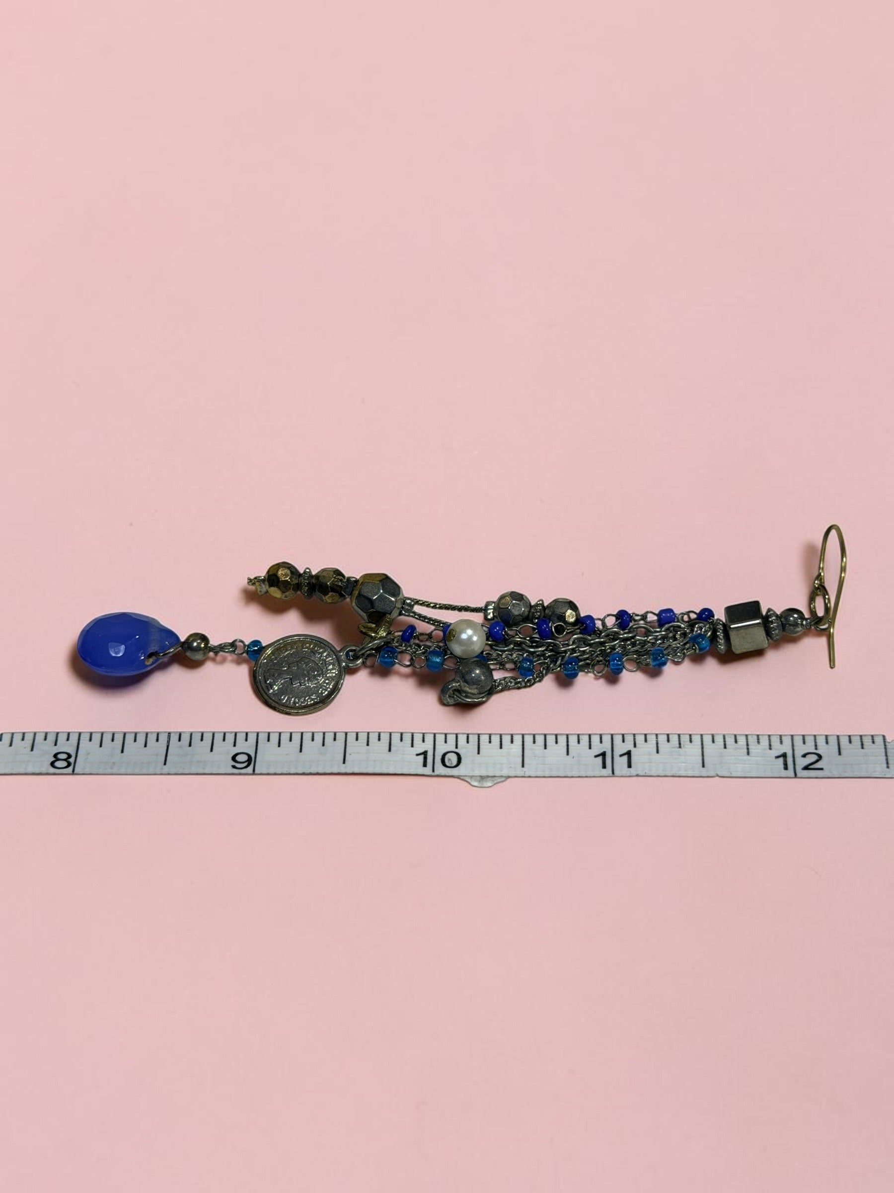 COIN & GLASS EARRINGS