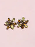 VINTAGE GLASS BEADED EARRINGS