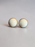 CASTLE CLIFF WHITE EARRINGS