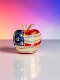 FLAG DESIGN APPLE BROOCH