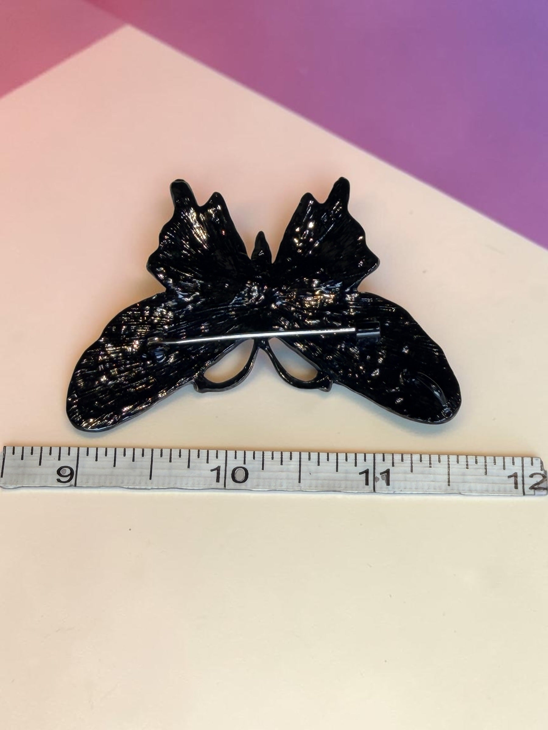 PAINTED BUTTERFLY BROOCH