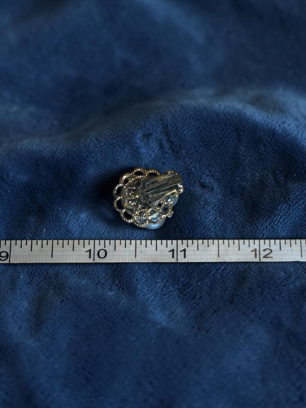 JAPANESE BLUE PEARL EARRINGS