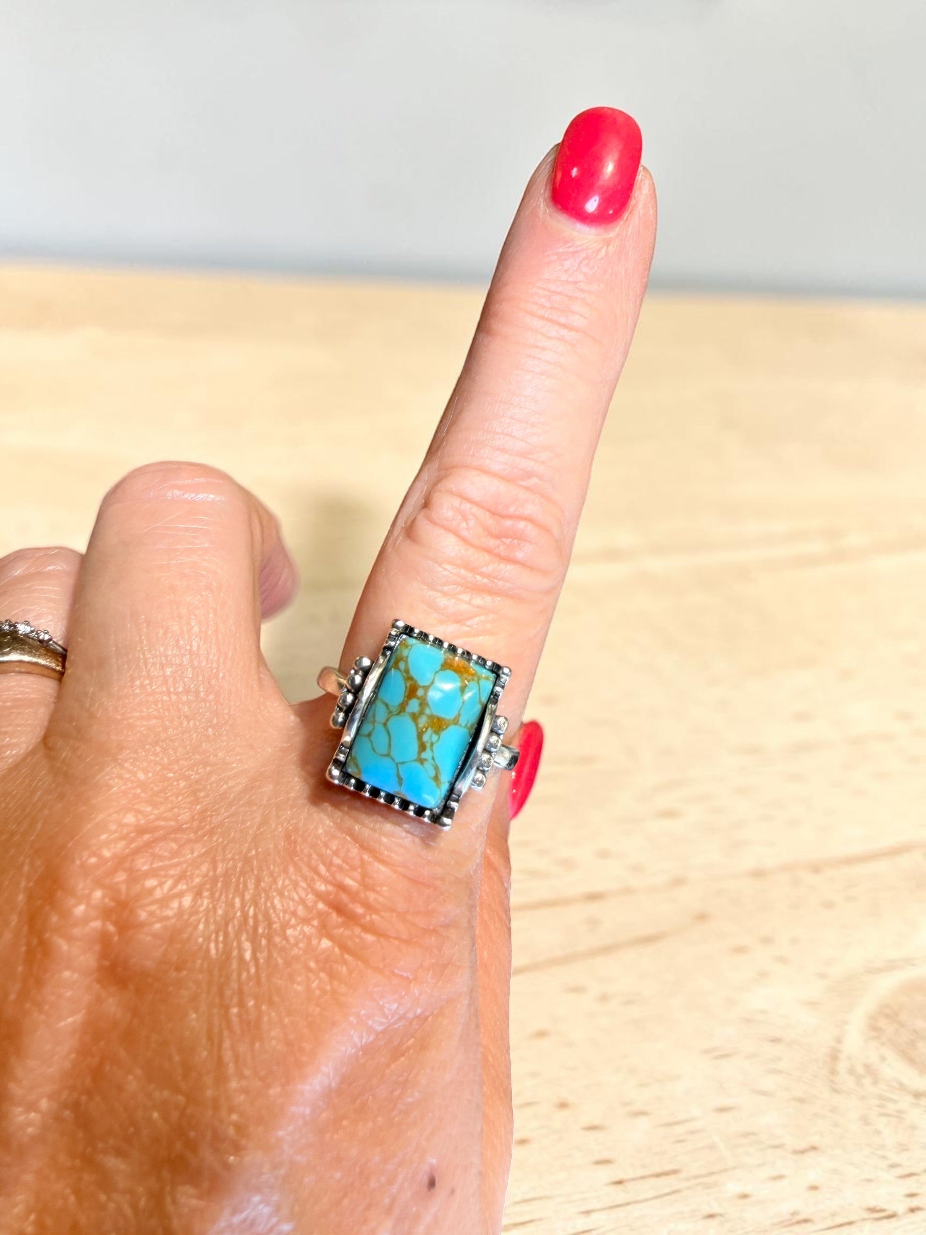 TURQUOISE COLORED RING