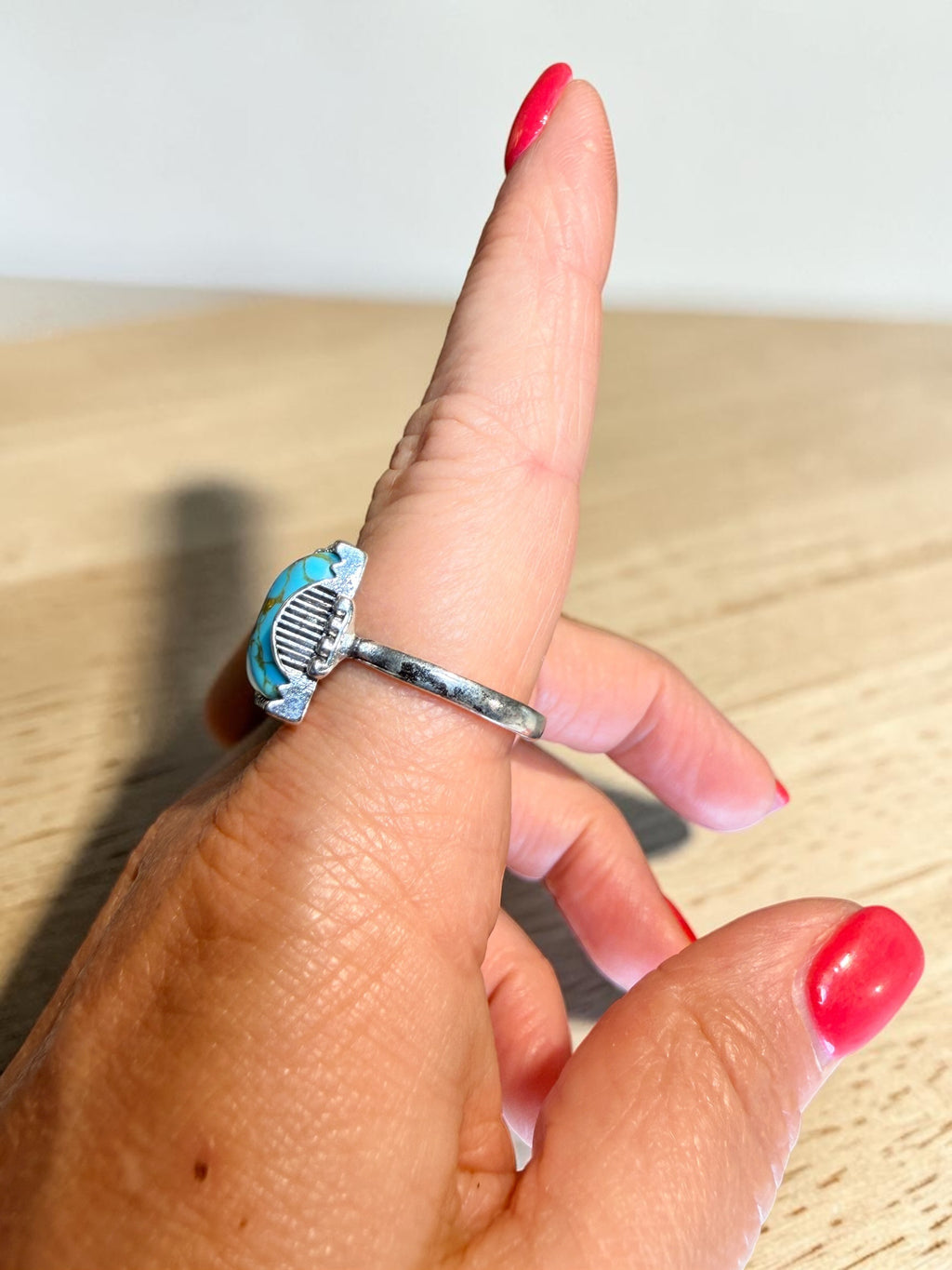 TURQUOISE COLORED RING