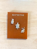 VINTAGE SILVER SCATTER PINS