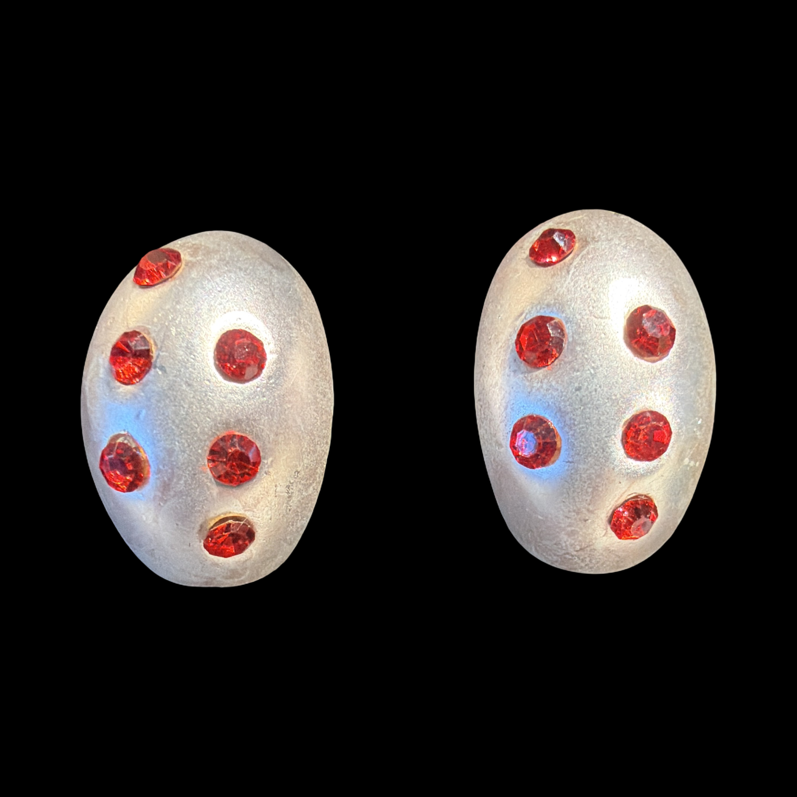 RED RHINESTONE EARRINGS