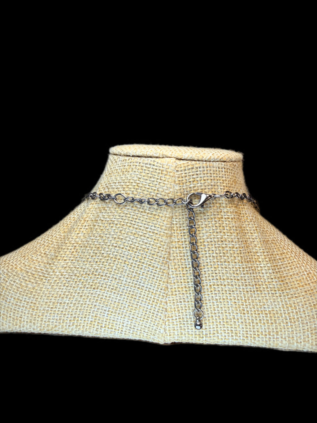 RHINESTONE & PEARL BIB NECKLACE