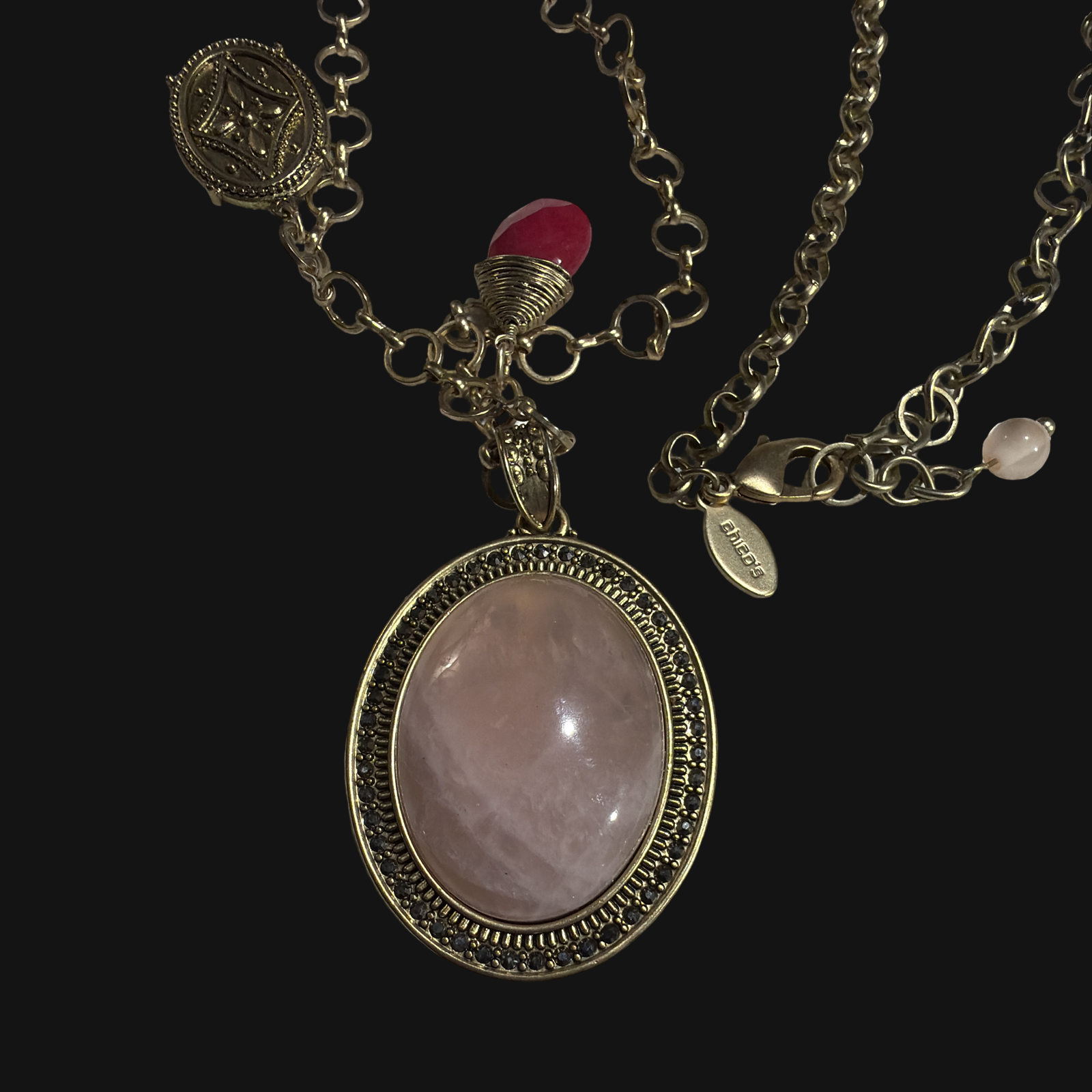 CHICO'S SMOKEY QUARTZ NECKLACE